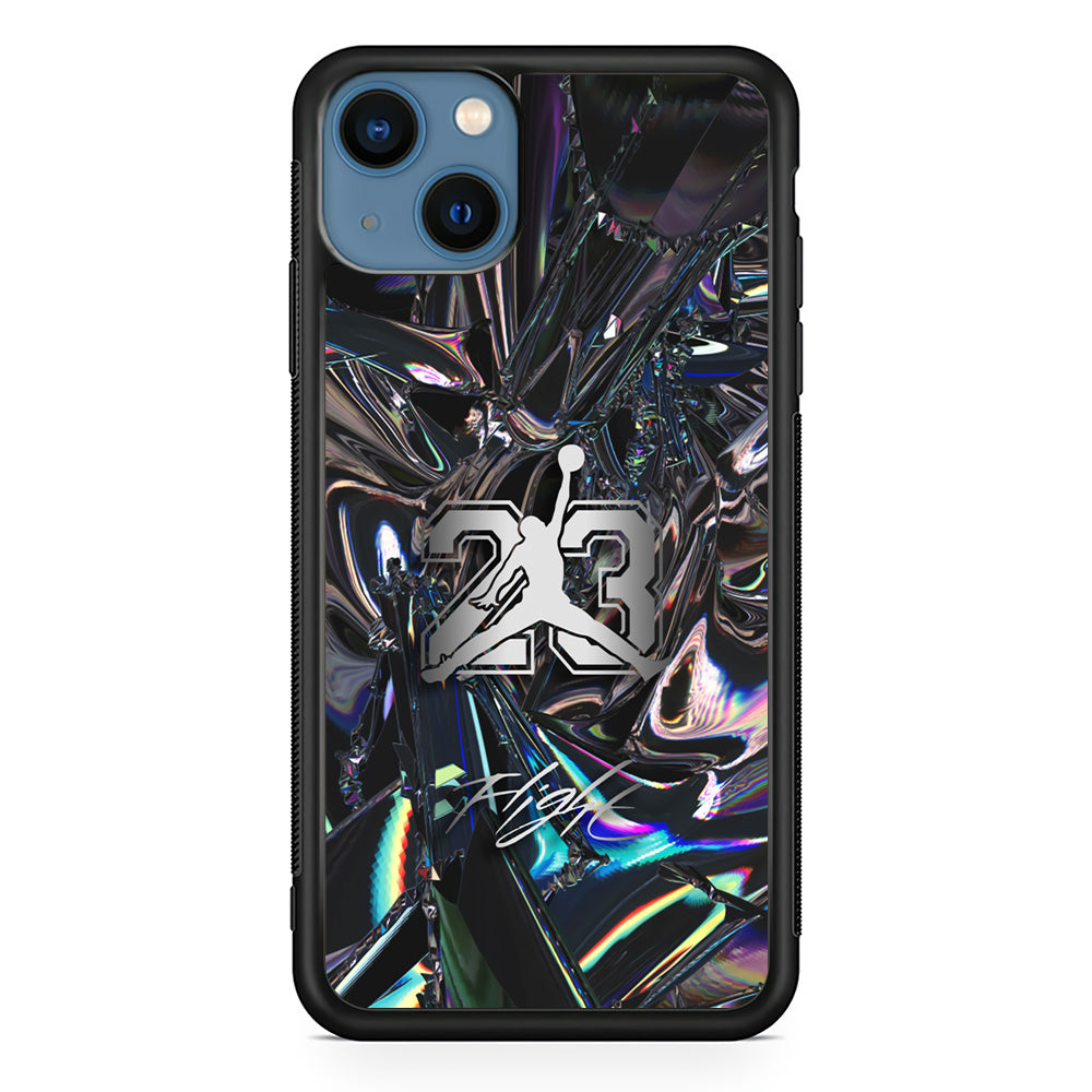 Air Jordan Abstract Mirror Backdrop iPhone 14 Plus Case-Xtracase