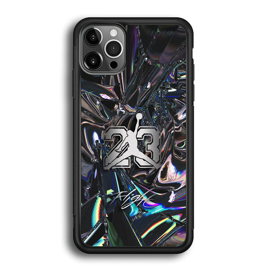 Air Jordan Abstract Mirror Backdrop iPhone 12 Pro Max Case-Xtracase