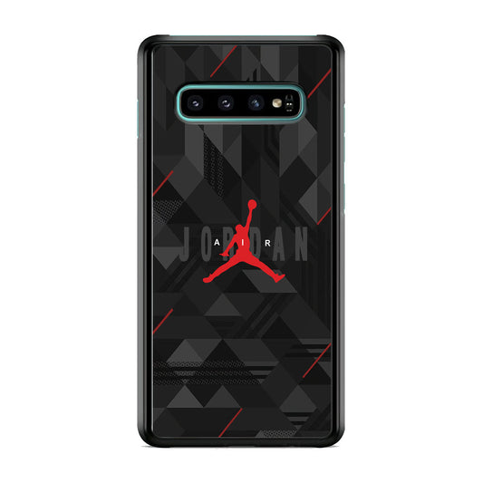 Air Jordan Black Shapes Samsung Galaxy S10 Plus Case-Xtracase