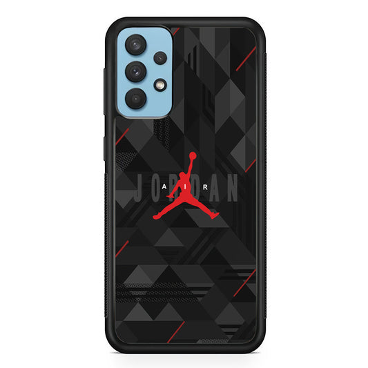 Air Jordan Black Shapes Samsung Galaxy A32 Case-Xtracase