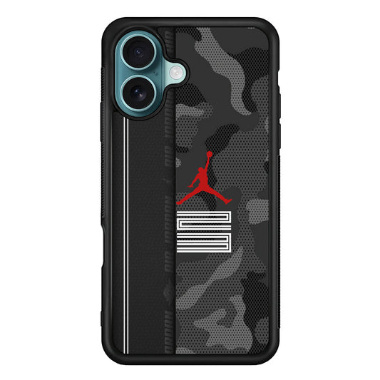 Air Jordan Emblem on Leather iPhone 16 Plus Case - Xtracase