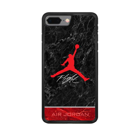 Air Jordan Flight Black Marble iPhone 7 Plus Case-Xtracase