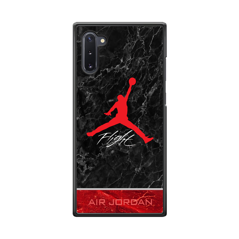 Air Jordan Flight Black Marble Samsung Galaxy Note 10 Case-Xtracase