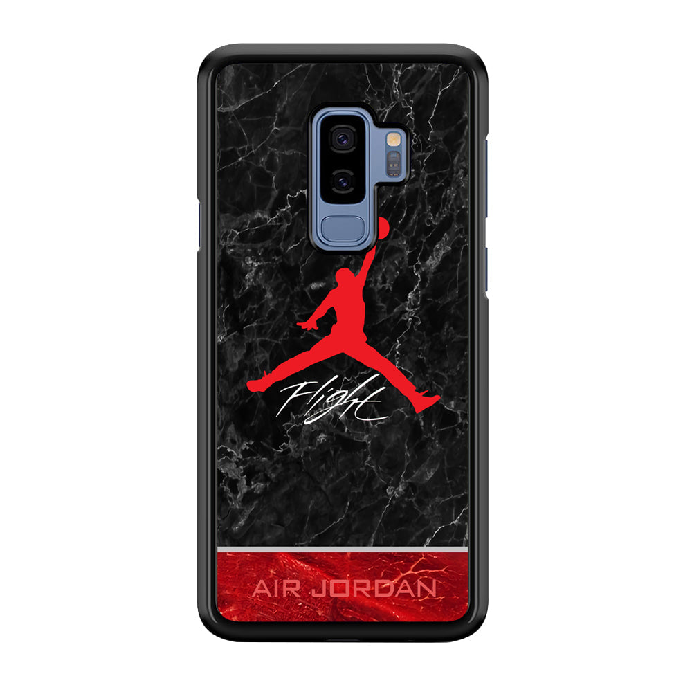 Air Jordan Flight Black Marble Samsung Galaxy S9 Plus Case-Xtracase
