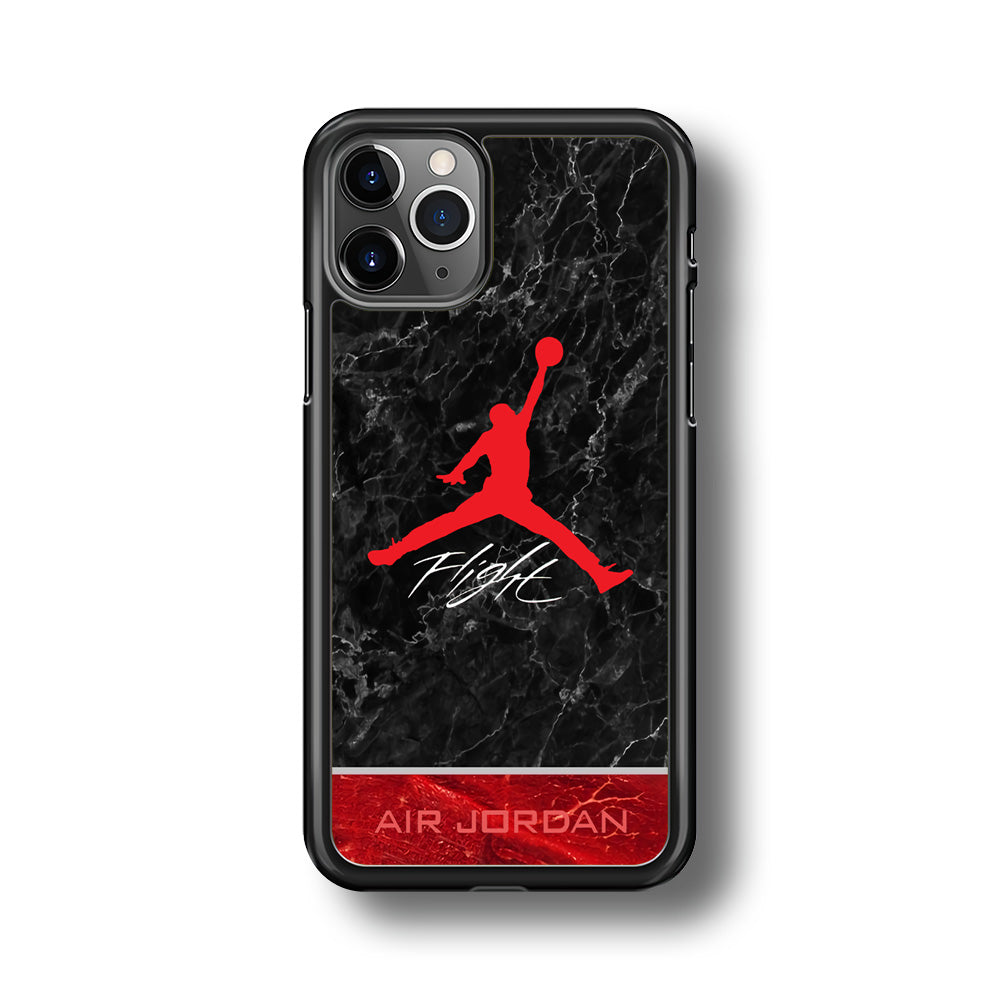 Air Jordan Flight Black Marble iPhone 11 Pro Case-Xtracase