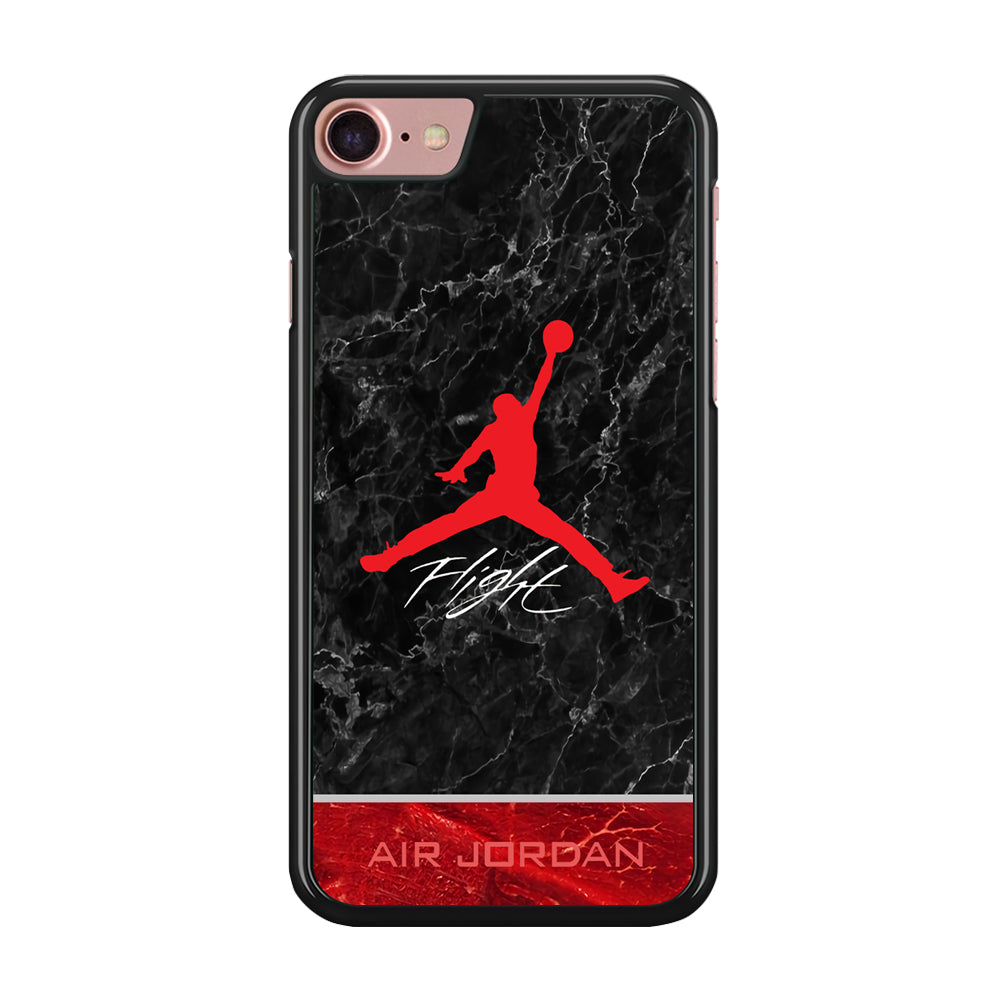Air Jordan Flight Black Marble iPhone 8 Case-Xtracase