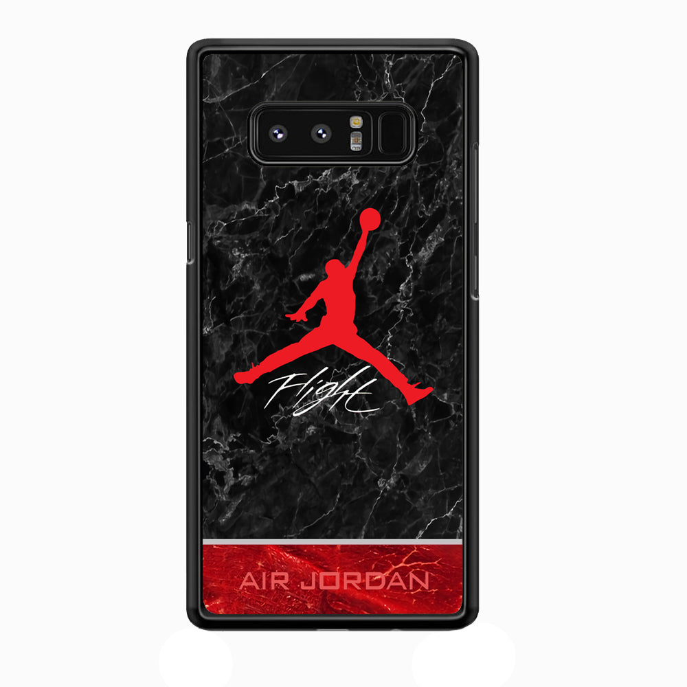 Air Jordan Flight Black Marble Samsung Galaxy Note 8 Case-Xtracase