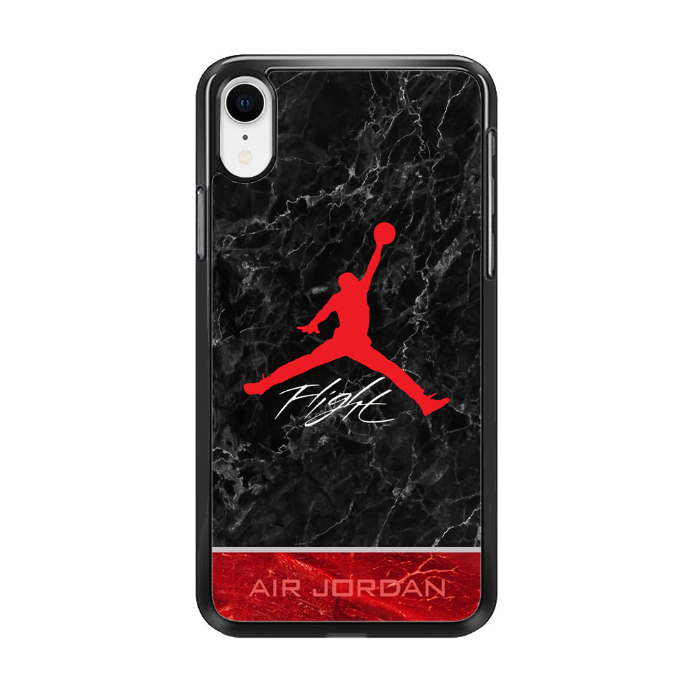 Air Jordan Flight Black Marble iPhone XR Case-Xtracase