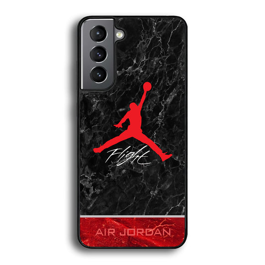 Air Jordan Flight Black Marble Samsung Galaxy S21 Case-Xtracase