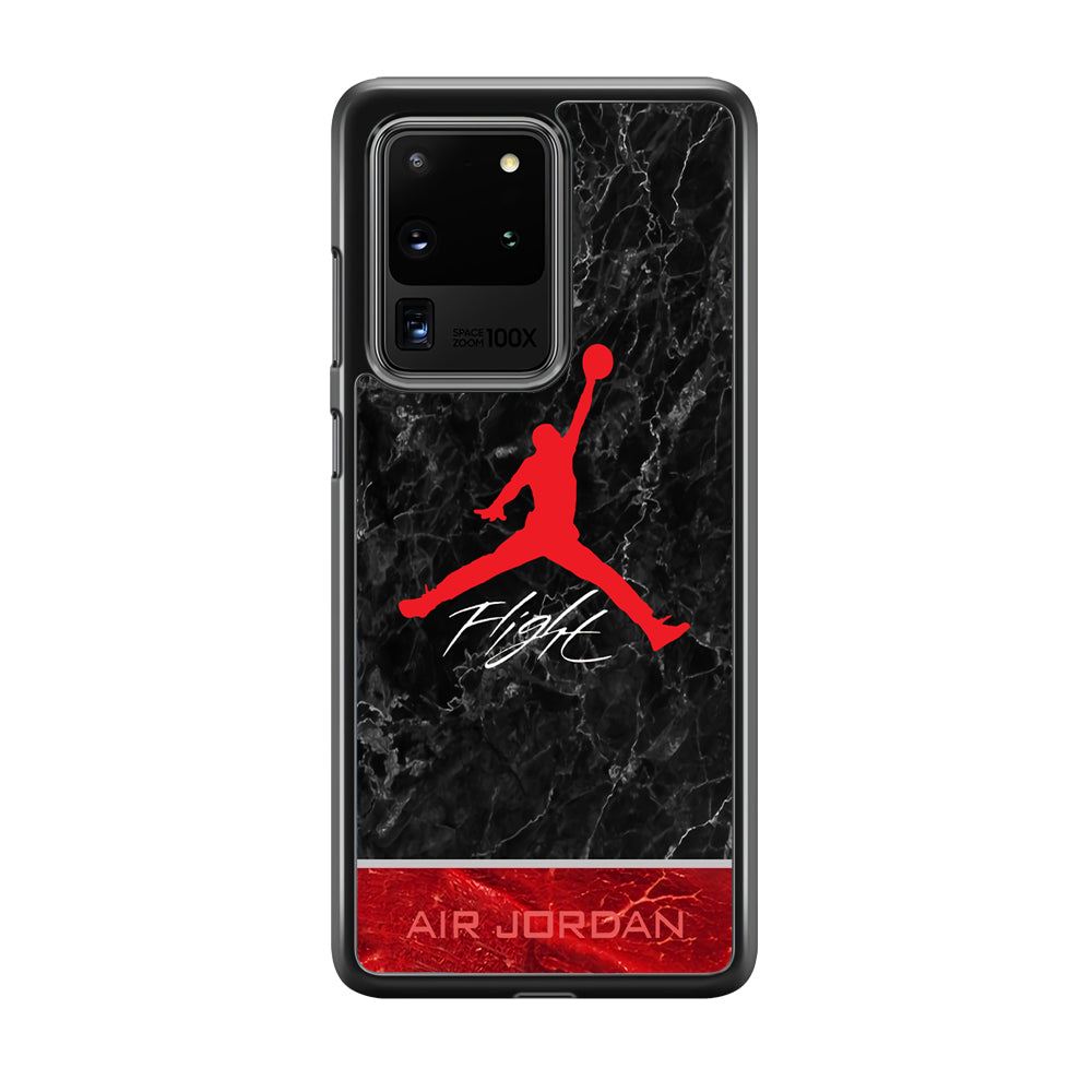 Air Jordan Flight Black Marble Samsung Galaxy S20 Ultra Case-Xtracase