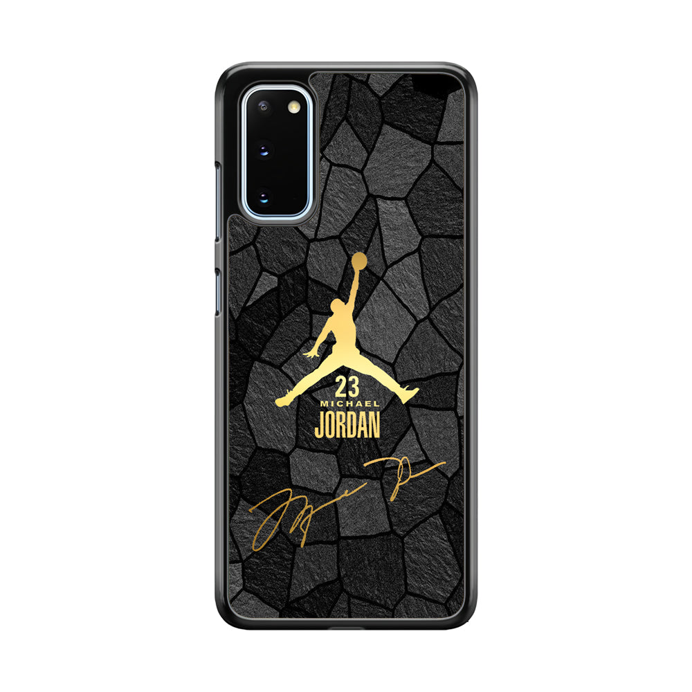 Air Jordan Golden Silhouette Samsung Galaxy S20 Case-Xtracase
