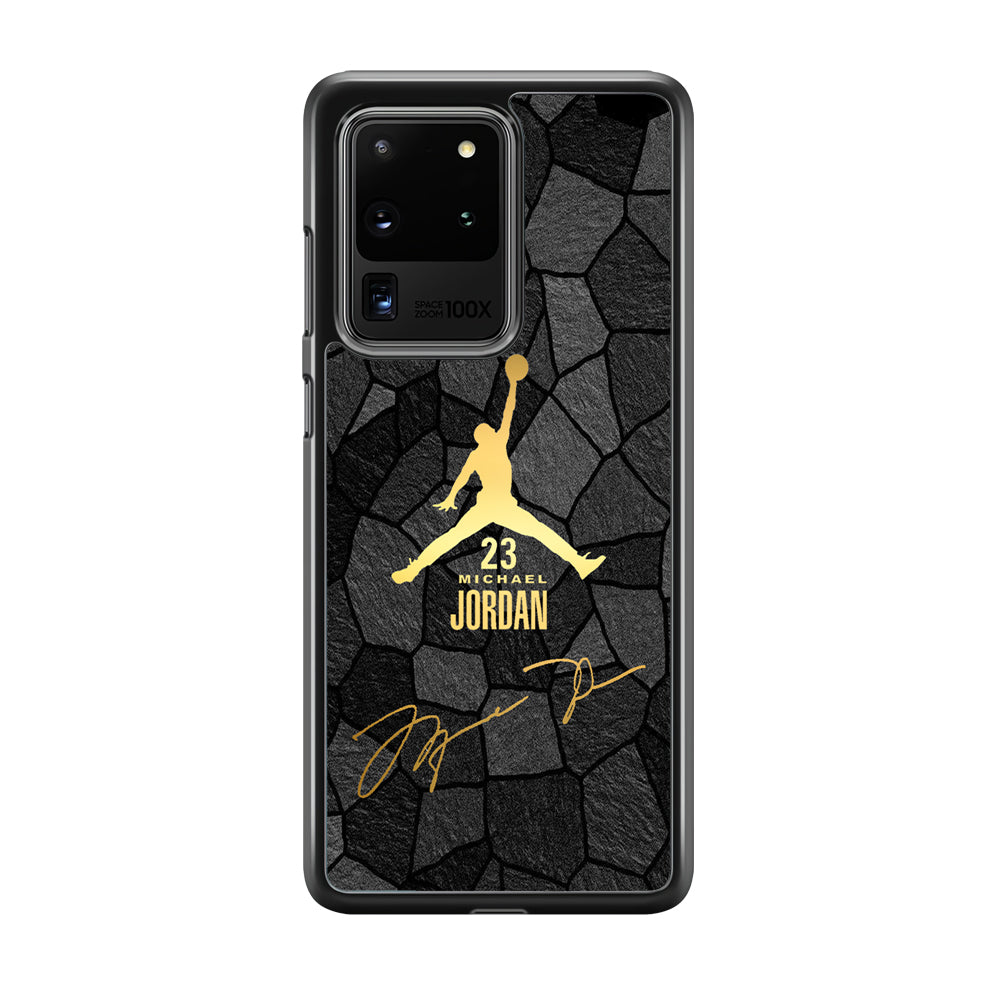Air Jordan Golden Silhouette Samsung Galaxy S20 Ultra Case-Xtracase