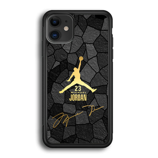 Air Jordan Golden Silhouette iPhone 12 Case-Xtracase