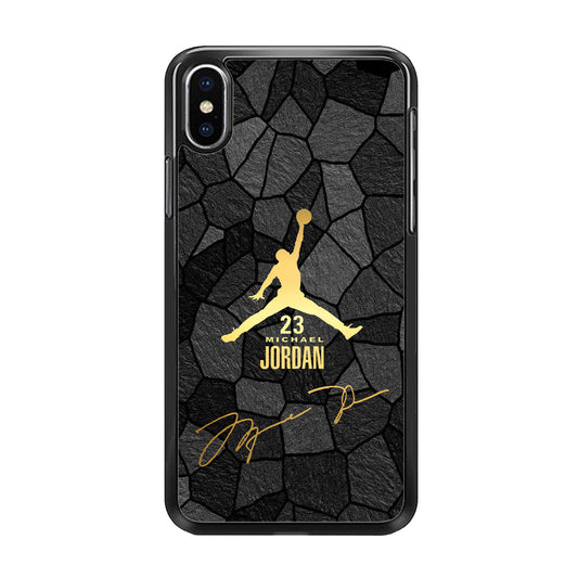 Air Jordan Golden Silhouette iPhone Xs Case-Xtracase