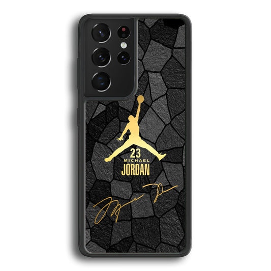 Air Jordan Golden Silhouette Samsung Galaxy S21 Ultra Case-Xtracase