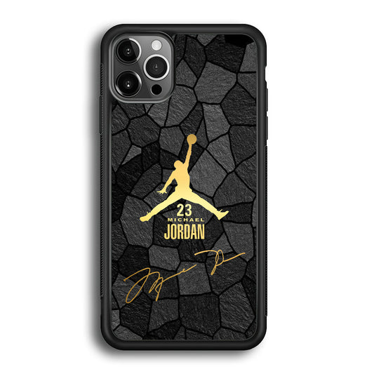 Air Jordan Golden Silhouette iPhone 12 Pro Max Case-Xtracase