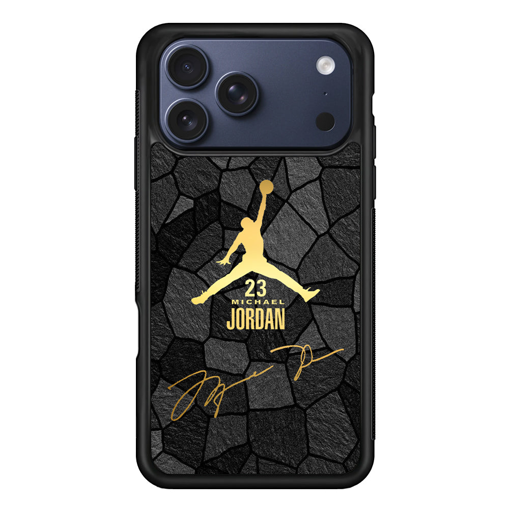Air Jordan Golden Silhouette iPhone 17 Pro Case - Xtracase