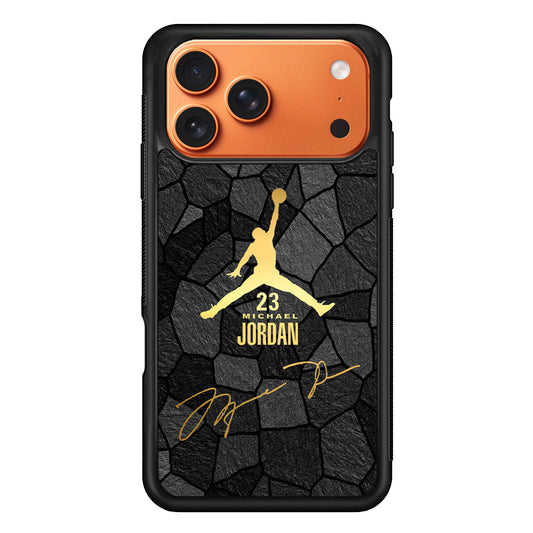 Air Jordan Golden Silhouette iPhone 17 Pro Max Case