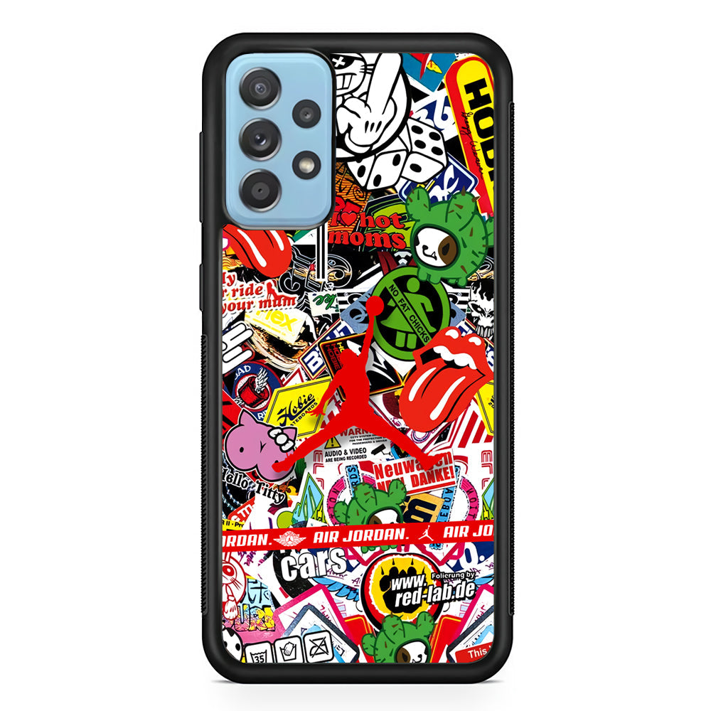 Air Jordan Mix Squad Samsung Galaxy A72 Case-Xtracase