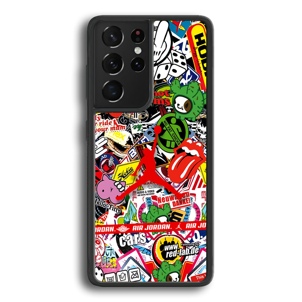 Air Jordan Mix Squad Samsung Galaxy S21 Ultra Case-Xtracase