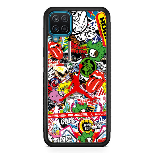 Air Jordan Mix Squad Samsung Galaxy A12 Case-Xtracase