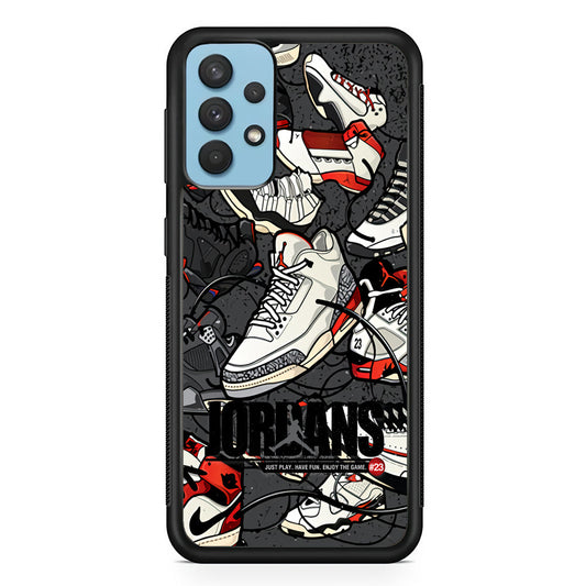 Air Jordan Play and Enjoy The Game Samsung Galaxy A32 Case-Xtracase