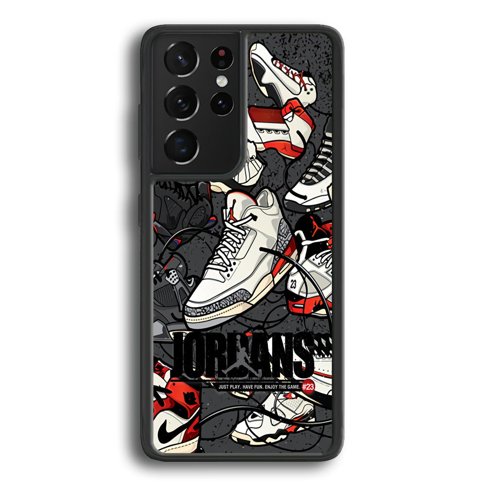 Air Jordan Play and Enjoy The Game Samsung Galaxy S25 Ultra Case-Xtracase