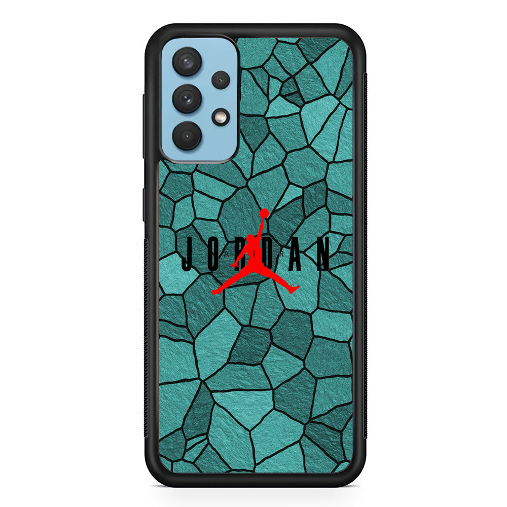 Air Jordan Rock Patern Samsung Galaxy A32 Case-Xtracase