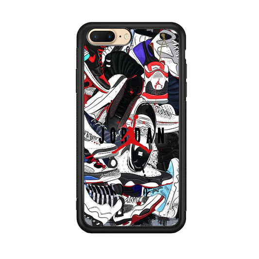 Air Jordan Scattered Collection iPhone 8 Plus Case-Xtracase