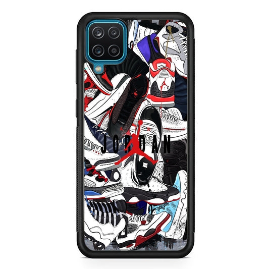 Air Jordan Scattered Collection Samsung Galaxy A12 Case-Xtracase