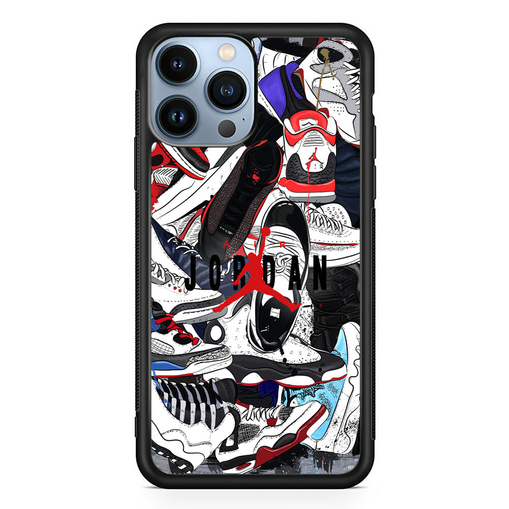 Air Jordan Scattered Collection iPhone 15 Pro Case-Xtracase