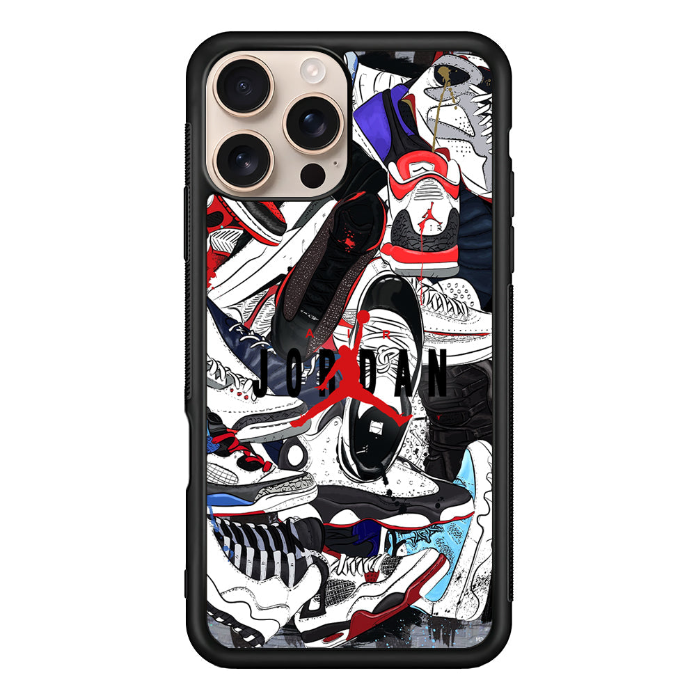 Air Jordan Scattered Collection iPhone 16 Pro Max Case - Xtracase