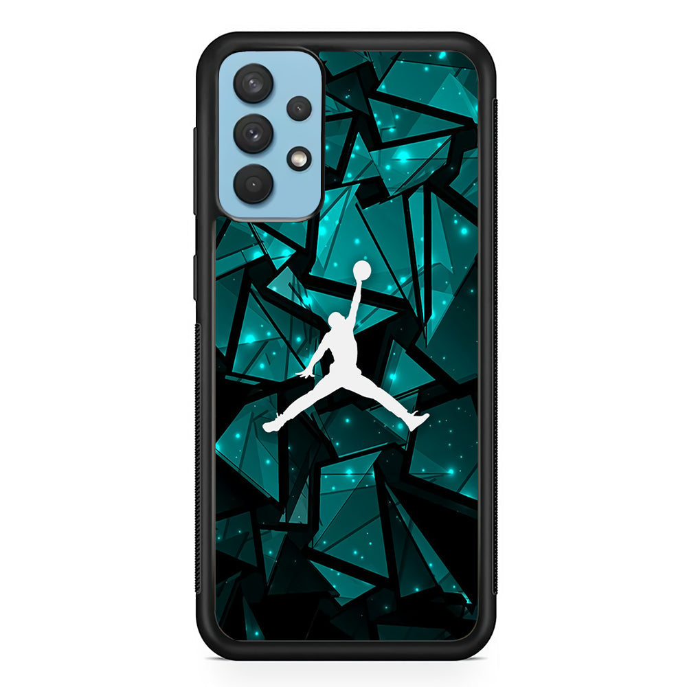 Air Jordan Shards of Crystal Samsung Galaxy A32 Case-Xtracase