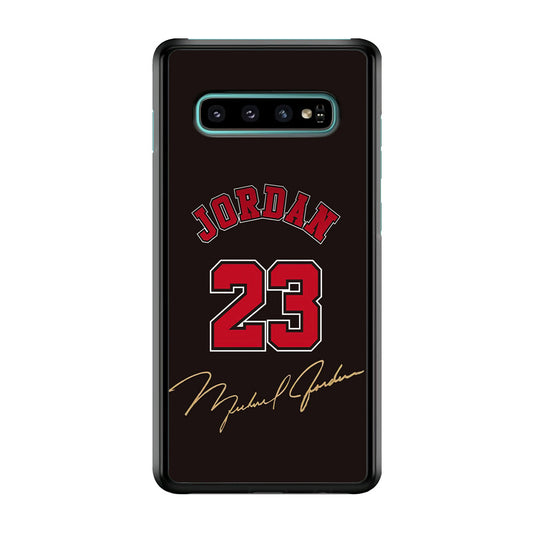Air Jordan Signature Number Samsung Galaxy S10 Plus Case-Xtracase