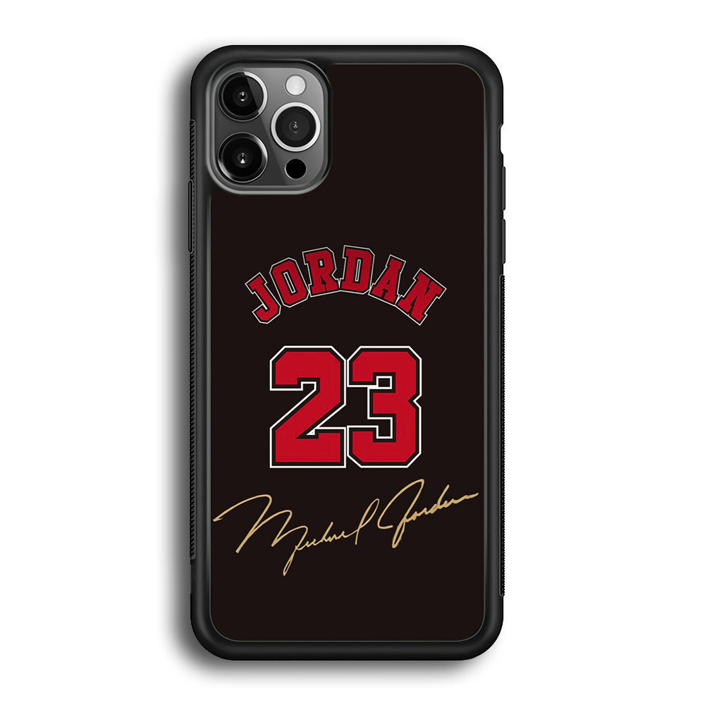 Air Jordan Signature Number iPhone 12 Pro Case-Xtracase