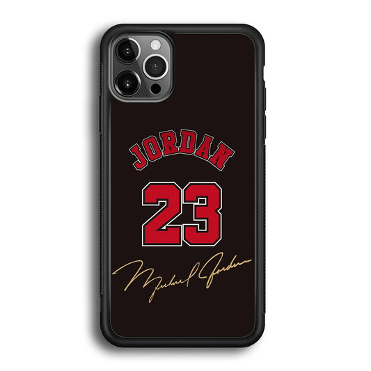 Air Jordan Signature Number iPhone 12 Pro Case-Xtracase