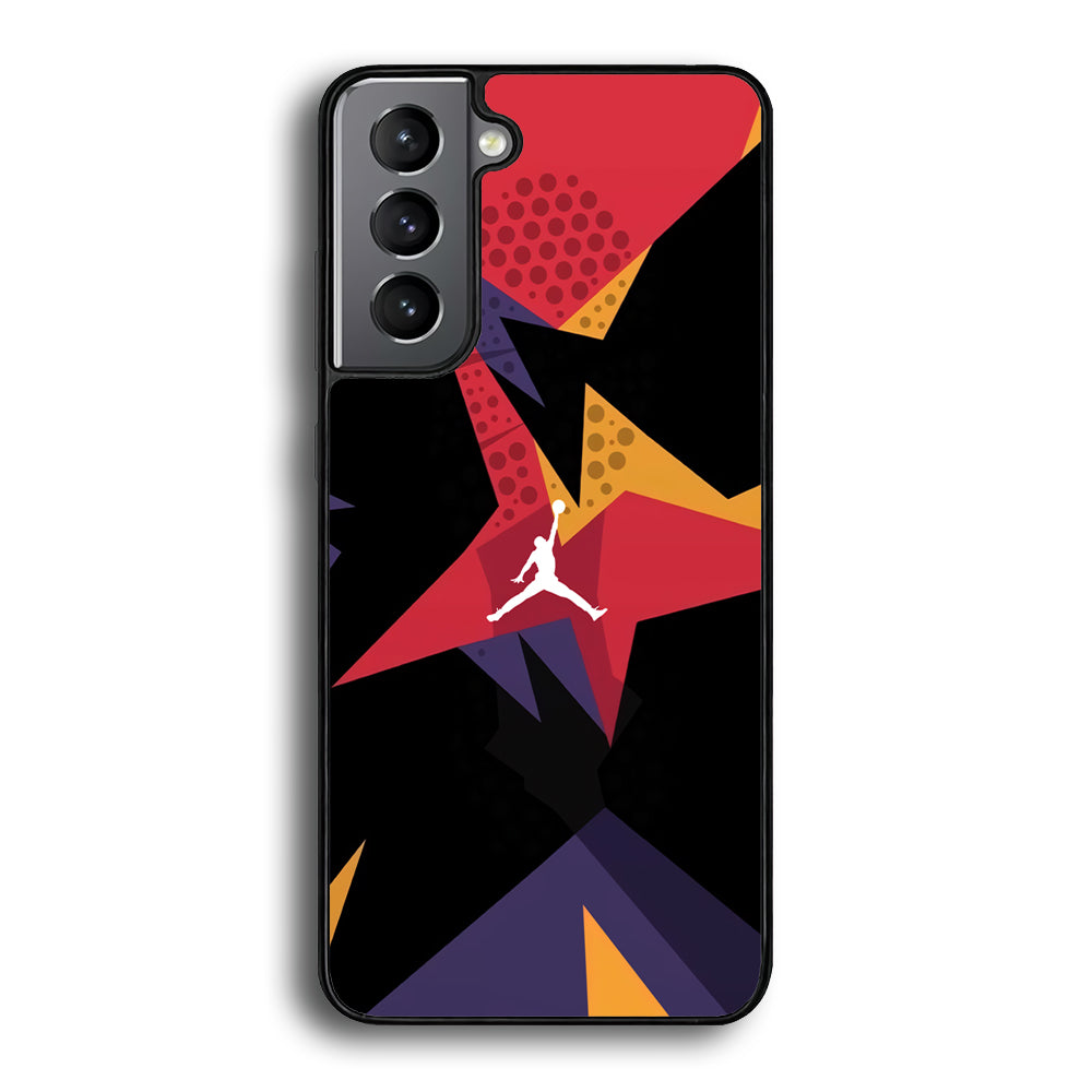 Air Jordan Silhouette of Footstep Samsung Galaxy S21 Plus Case-Xtracase