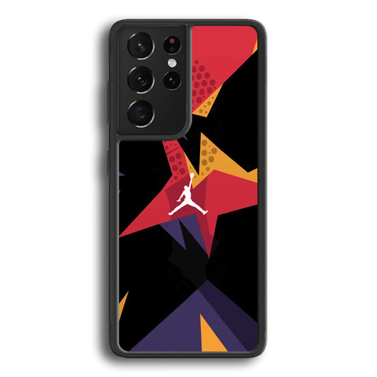 Air Jordan Silhouette of Footstep Samsung Galaxy S21 Ultra Case-Xtracase