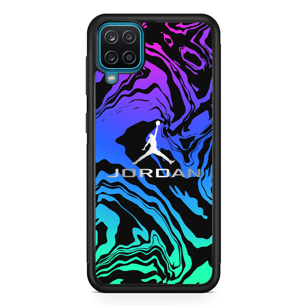 Air Jordan Silver Gradation Samsung Galaxy A12 Case-Xtracase