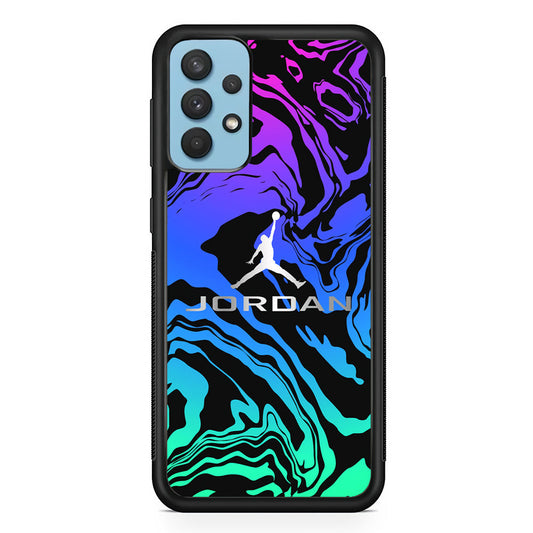 Air Jordan Silver Gradation Samsung Galaxy A32 Case-Xtracase