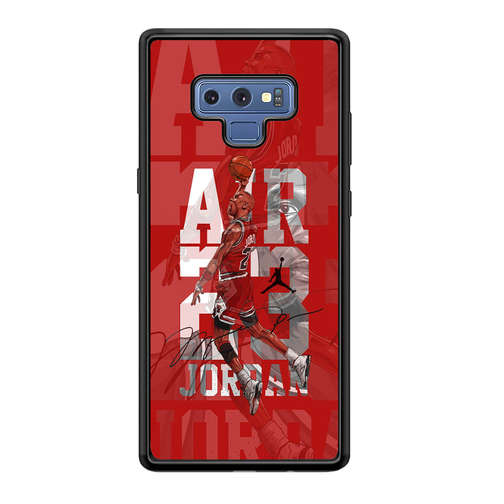 Air Jordan Silver Light Samsung Galaxy Note 9 Case-Xtracase