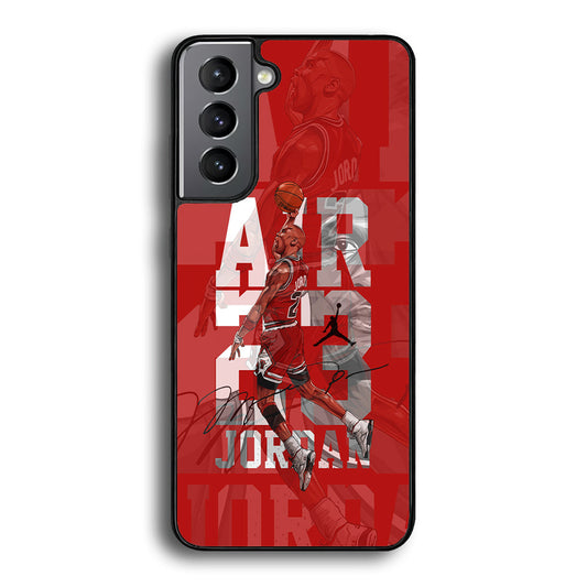 Air Jordan Silver Light Samsung Galaxy S21 Plus Case-Xtracase