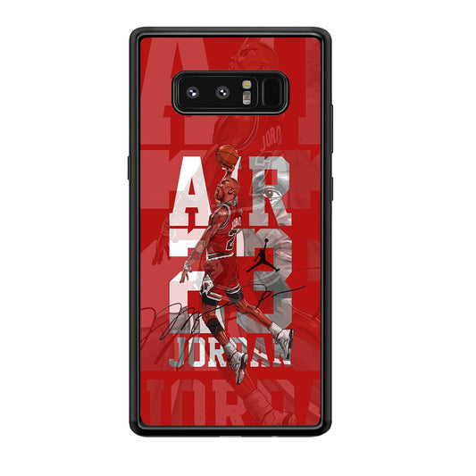 Air Jordan Silver Light Samsung Galaxy Note 8 Case-Xtracase