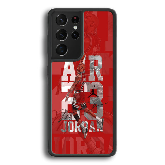 Air Jordan Silver Light Samsung Galaxy S21 Ultra Case-Xtracase