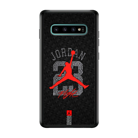 Air Jordan Sketch of Jersey Samsung Galaxy S10 Plus Case-Xtracase