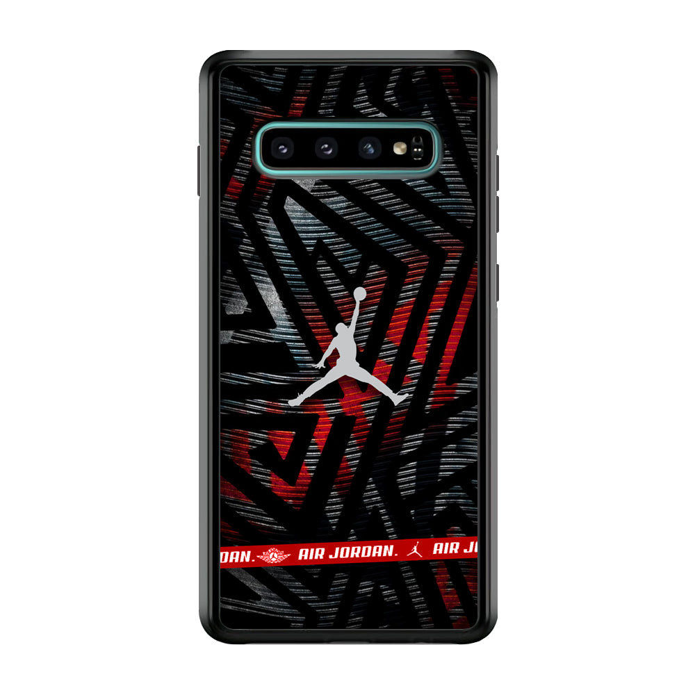 Air Jordan Strokes in Streak Samsung Galaxy S10 Plus Case-Xtracase