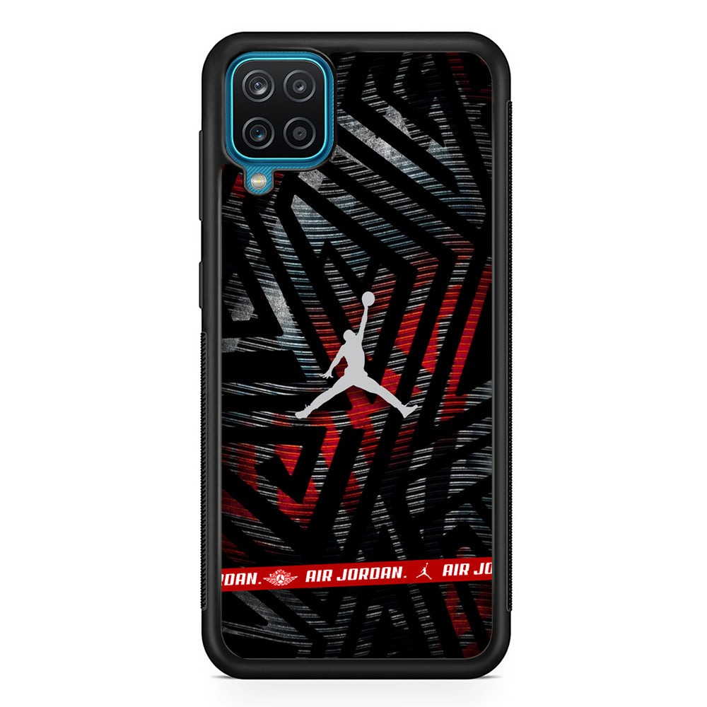 Air Jordan Strokes in Streak Samsung Galaxy A12 Case-Xtracase