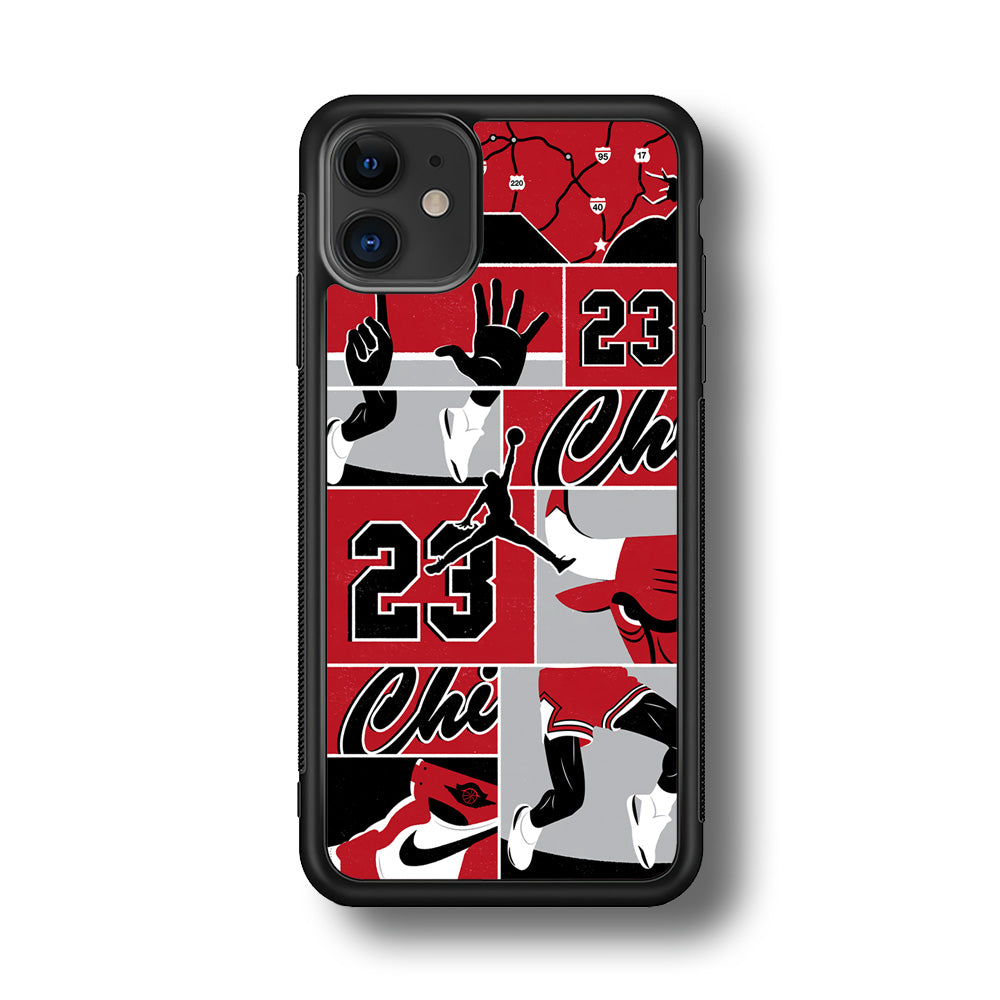Air Jordan Team Collage Backdrop iPhone 11 Case-Xtracase