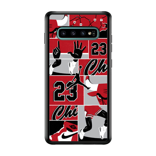 Air Jordan Team Collage Backdrop Samsung Galaxy S10 Case-Xtracase