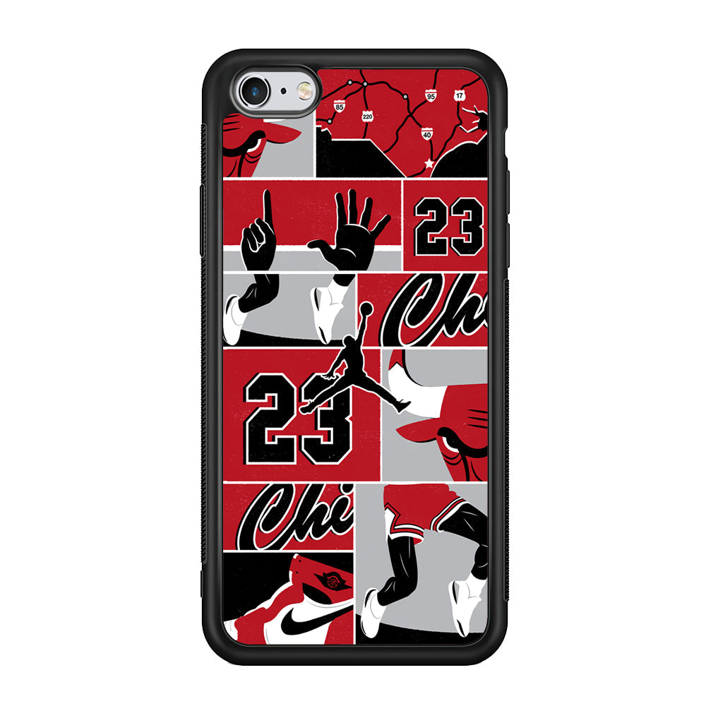 Air Jordan Team Collage Backdrop iPhone 6 | 6s Case-Xtracase